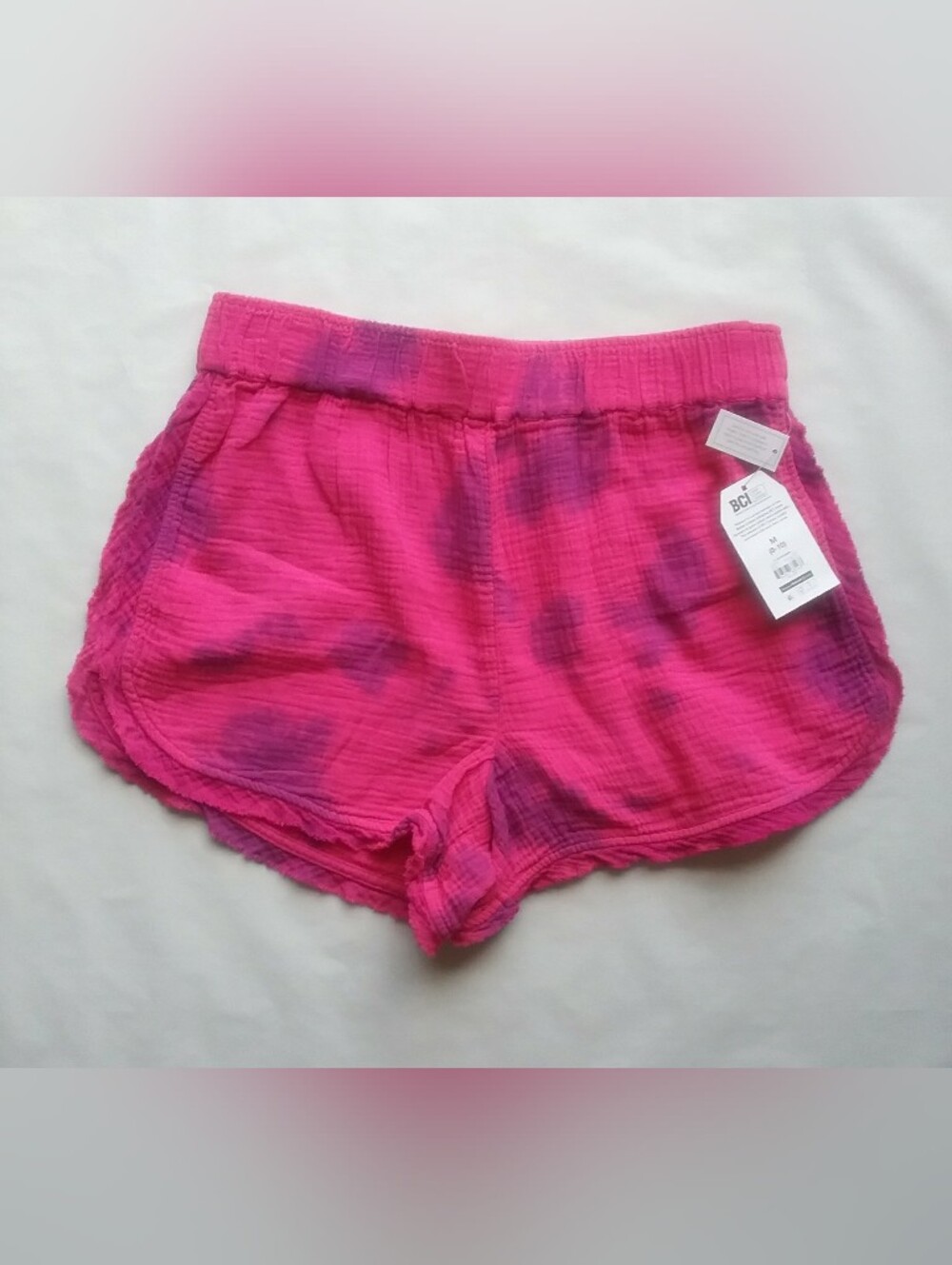 Bright Pink Tie-Dye Lounge Shorts Size Medium